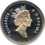 50 Cents - Elizabeth II Whooping Crane obverse image