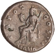 Denarius - Antoninus Pius TR POT COS III ITALIA; Italia, Rome, 140-143 reverse image