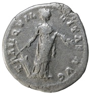 Denarius - Antoninus Pius TRANQVILLITAS AVG; Tranquilitas, Rome, 140-143 reverse image