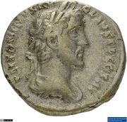 Denarius - Antoninus Pius VIRTVS AVG; Virtus obverse image