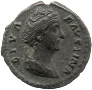 Denarius - Faustina the Elder AETERNITAS; Venus obverse image