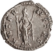 Denarius - Faustina the Elder AETERNITAS; Venus, Rome, 141 reverse image