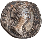 Denarius - Faustina the Elder AETERNITAS; Aeternitas obverse image