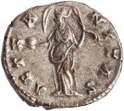 Denarius - Faustina the Elder AETERNITAS; Providentia, Rome, 141 reverse image