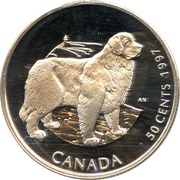 50 Cents - Elizabeth II Newfoundland, Canada, 1997 reverse image