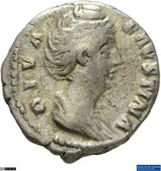 Denarius - Faustina the Elder AVGVSTA; Pietas obverse image