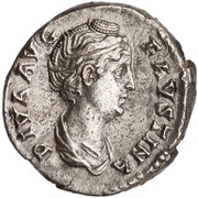 Denarius - Faustina the Elder and Antoninus Pius CONCORDIAE obverse image