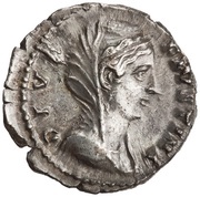 Denarius - Faustina the Elder CONSECRATIO obverse image