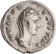 Denarius - Faustina the Elder CONSECRATIO obverse image