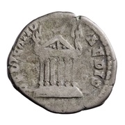 Denarius - Faustina the Elder DEDICATIO AEDIS, Rome, 141 reverse image