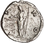 Denarius - Faustina the Elder IVNO; Juno, Rome, 141 reverse image
