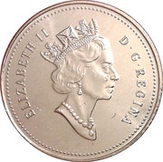 50 Cents - Elizabeth II 3rd portrait, revised coat of arms obverse image