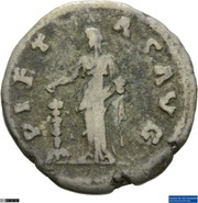 Denarius - Faustina the Elder PIETAS AVG; Pietas, Rome, 141 reverse image
