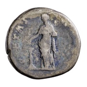 Denarius - Faustina the Elder PIETAS AVG; Pietas, Rome, 141 reverse image