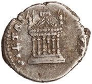 Denarius - Faustina the Elder PIETAS AVG, Rome, 141 reverse image