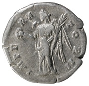 Denarius - Antoninus Pius IMPERATOR II; Victory, Rome, 143-144 reverse image