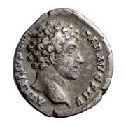 Denarius - Marcus Aurelius COS II; Honos obverse image