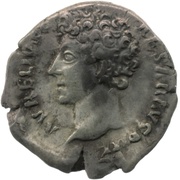 Denarius - Marcus Aurelius COS II; Honos obverse image