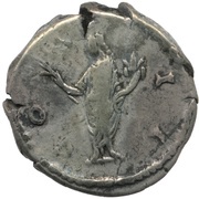 Denarius - Marcus Aurelius COS II; Honos, Rome, 145-160 reverse image