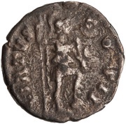 Denarius - Marcus Aurelius VIRTVS COS II; Virtus, Rome, 145-160 reverse image