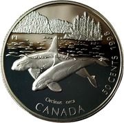 50 Cents - Elizabeth II Killer Whale, Canada, 1998 reverse image