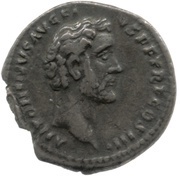 Denarius - Antoninus Pius APOLLINI AVGVSTO; Apollo obverse image