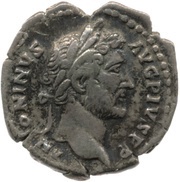 Denarius - Antoninus Pius COS IIII; Annona obverse image