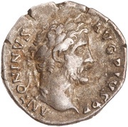 Denarius - Antoninus Pius COS IIII; Concordia obverse image