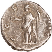 Denarius - Antoninus Pius COS IIII; Concordia, Rome, 145-161 reverse image