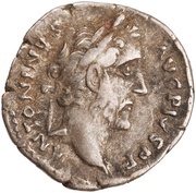 Denarius - Antoninus Pius COS IIII obverse image