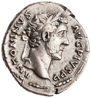 Denarius - Antoninus Pius COS IIII obverse image