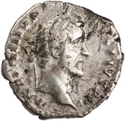 Denarius - Antoninus Pius TR POT COS IIII; Pax obverse image