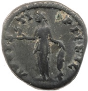 Denarius - Faustina the Younger AVGVSTI PII FIL; Venus and Victory, Rome, 145-161 reverse image