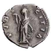 Denarius - Faustina the Younger PVDICITIA; Pudicitia, Rome, 145-161 reverse image