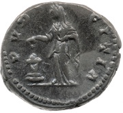Denarius - Faustina the Younger PVDICITIA; Pudicitia, Rome, 145-161 reverse image