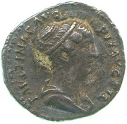 Denarius - Faustina the Younger VENVS; Venus obverse image