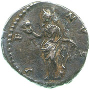 Denarius - Faustina the Younger VENVS; Venus, Rome, 145-161 reverse image
