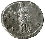 Denarius - Faustina the Younger VENVS; Venus, Rome, 145-161 reverse image