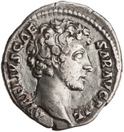 Denarius - Marcus Aurelius TR POT COS II; Spes obverse image