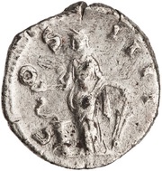 Denarius - Antoninus Pius COS IIII; Salus, Rome, 147-148 reverse image