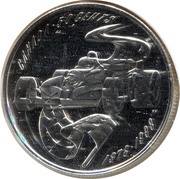 50 Cents - Elizabeth II Grand Prix F1 Auto Racing, Canada, 1998 reverse image