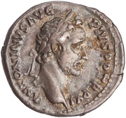 Denarius - Antoninus Pius COS IIII obverse image