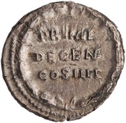 Denarius - Antoninus Pius PRIMI DECEN COS IIII, Rome, 147-148 reverse image