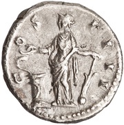 Denarius - Antoninus Pius COS IIII; Salus, Rome, 148-149 reverse image