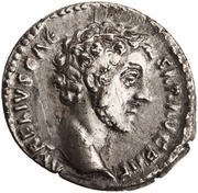 Denarius - Marcus Aurelius TR POT III COS II; Providentia obverse image