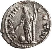Denarius - Marcus Aurelius TR POT III COS II; Providentia, Rome, 148-149 reverse image