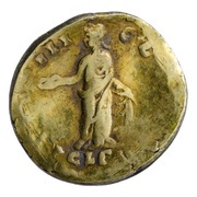 Denarius - Marcus Aurelius TR POT III COS II CLEM; Clementia, Rome, 148-149 reverse image