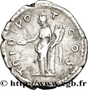 Denarius - Marcus Aurelius TR POT III COS II PIETAS; Pietas, Rome, 148-149 reverse image