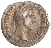 Denarius - Antoninus Pius COS IIII; Fortuna obverse image