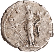 Denarius - Antoninus Pius COS IIII; Fortuna, Rome, 149-150 reverse image